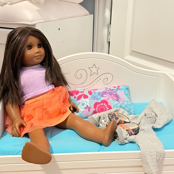 18” Truly Me American Girl Doll trundle bed set (everything in the pic included) - Picture 6 of 6